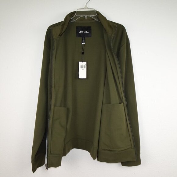 RLX Ralph Lauren Full Zip Jacket Men's Size 2XL Green Microfiber Wicking - Picture 4 of 9